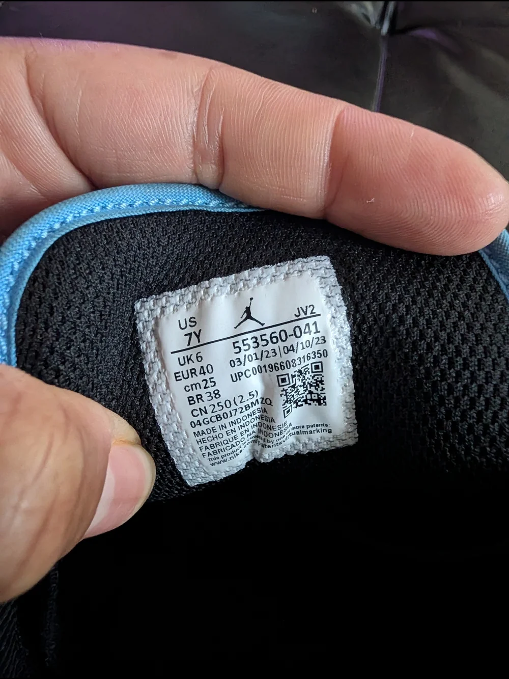 Nike Kids Blue and Black Lace-Up Sneakers